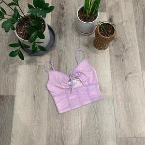 UO Lavender Ruched Women's Top